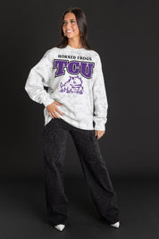 TCU HORNED FROGS RALLY READY PREMIUM DROP SHOULDER PULLOVER
