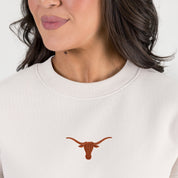 TEXAS LONGHORNS POWER MOVE PREMIUM DROP SHOULDER PULLOVER