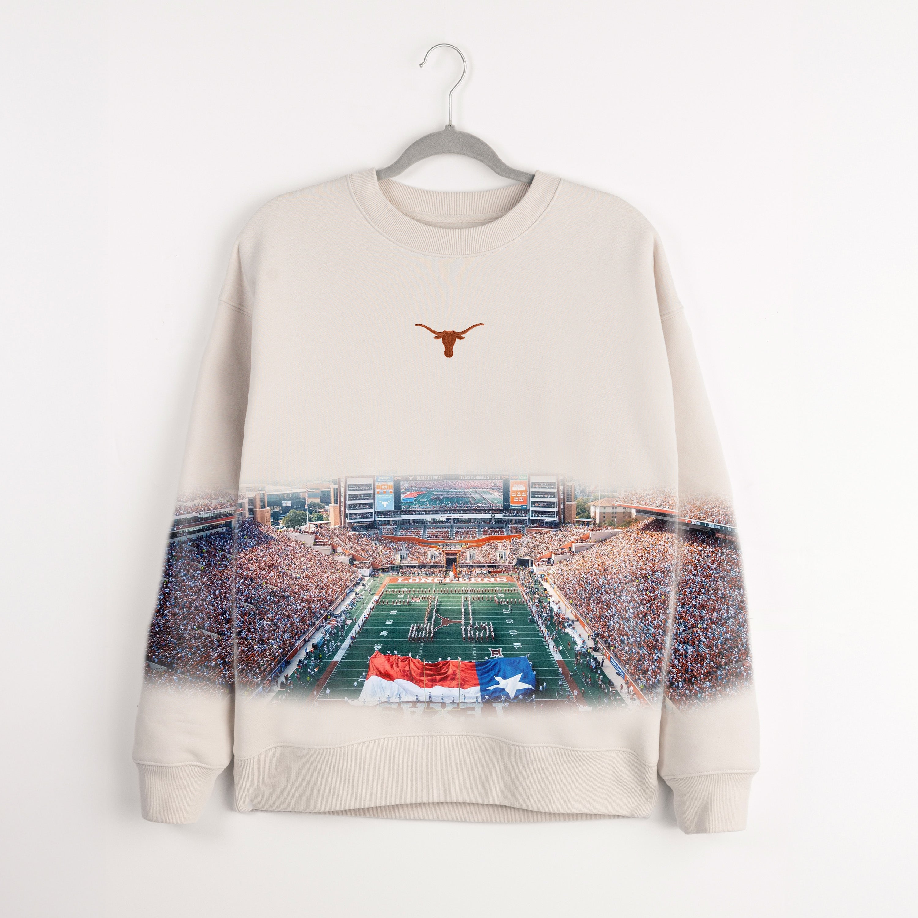 TEXAS LONGHORNS POWER MOVE PREMIUM DROP SHOULDER PULLOVER