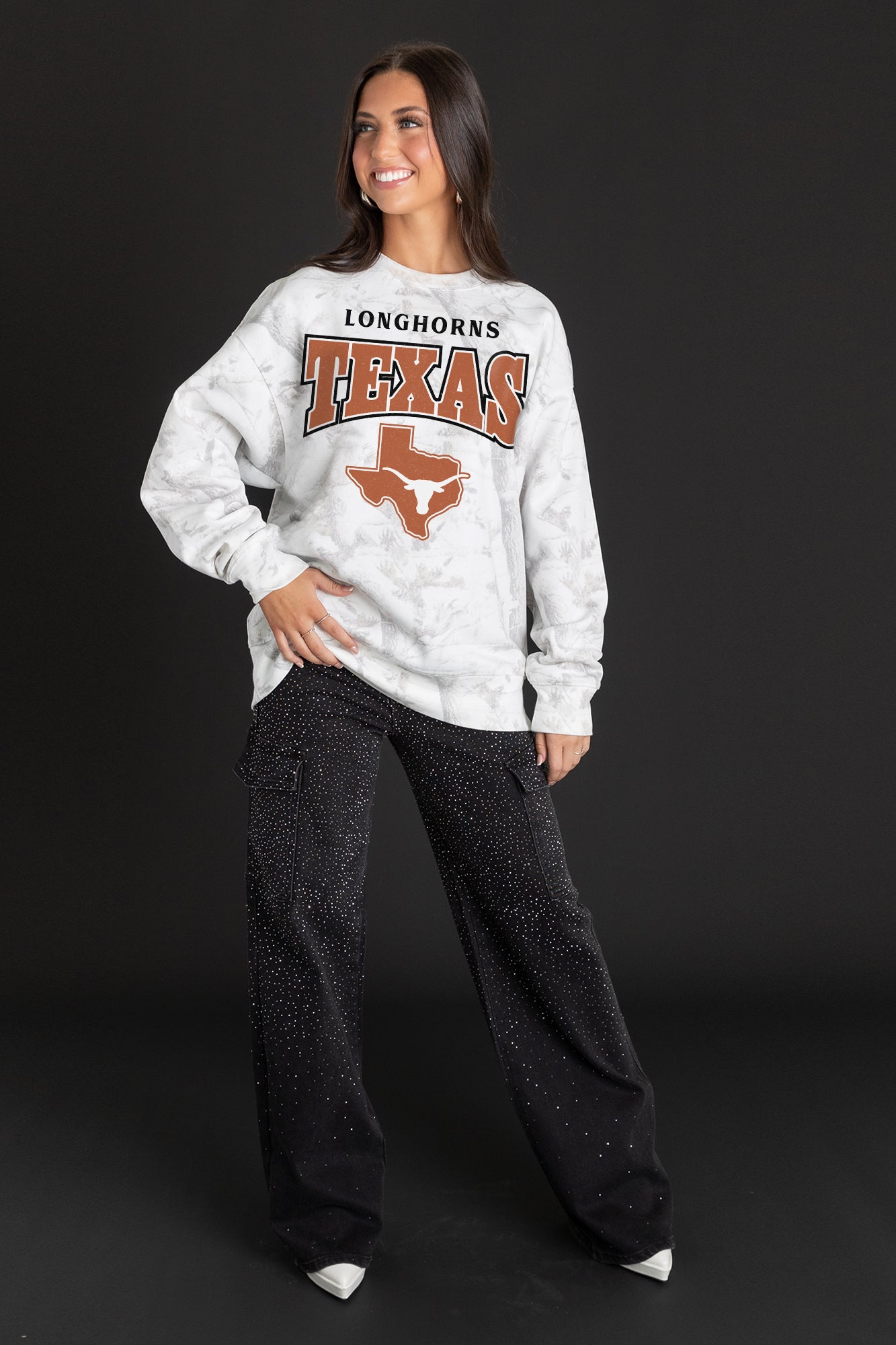 TEXAS LONGHORNS RALLY READY PREMIUM DROP SHOULDER PULLOVER