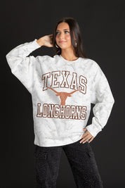TEXAS LONGHORNS WHITEOUT PREMIUM DROP SHOULDER PULLOVER