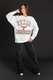 TEXAS LONGHORNS WHITEOUT PREMIUM DROP SHOULDER PULLOVER