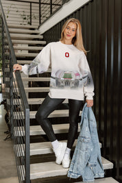 OHIO STATE BUCKEYES POWER MOVE PREMIUM DROP SHOULDER PULLOVER