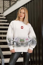 OHIO STATE BUCKEYES POWER MOVE PREMIUM DROP SHOULDER PULLOVER