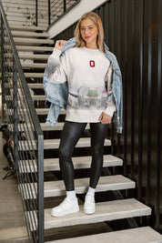 OHIO STATE BUCKEYES POWER MOVE PREMIUM DROP SHOULDER PULLOVER