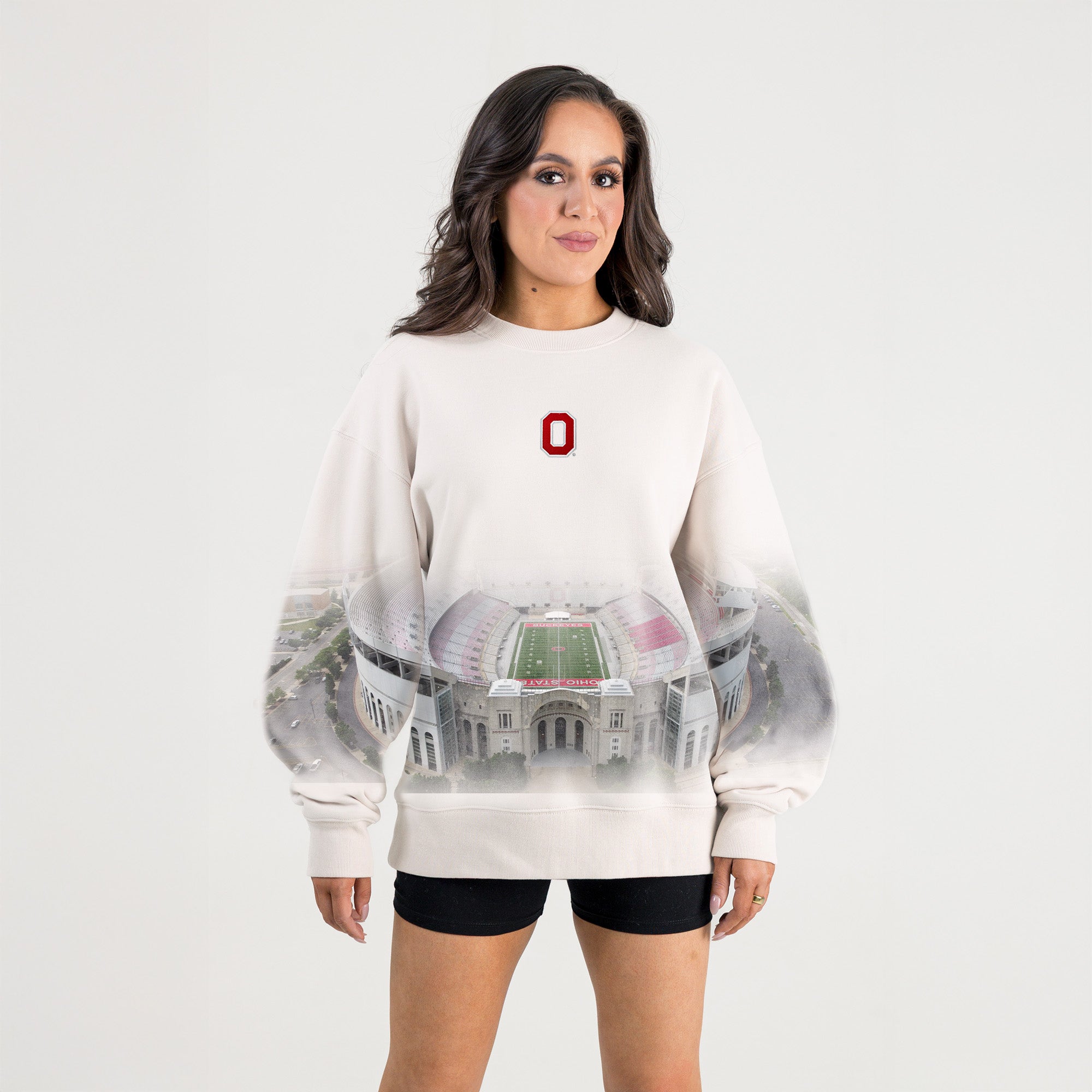 OHIO STATE BUCKEYES POWER MOVE PREMIUM DROP SHOULDER PULLOVER