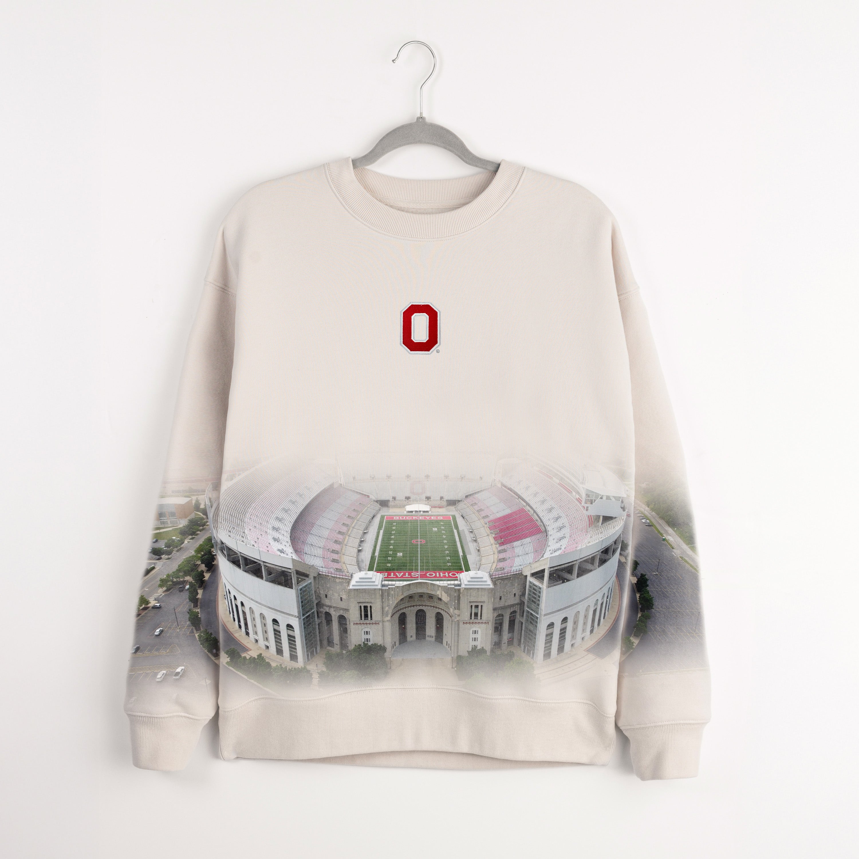 OHIO STATE BUCKEYES POWER MOVE PREMIUM DROP SHOULDER PULLOVER