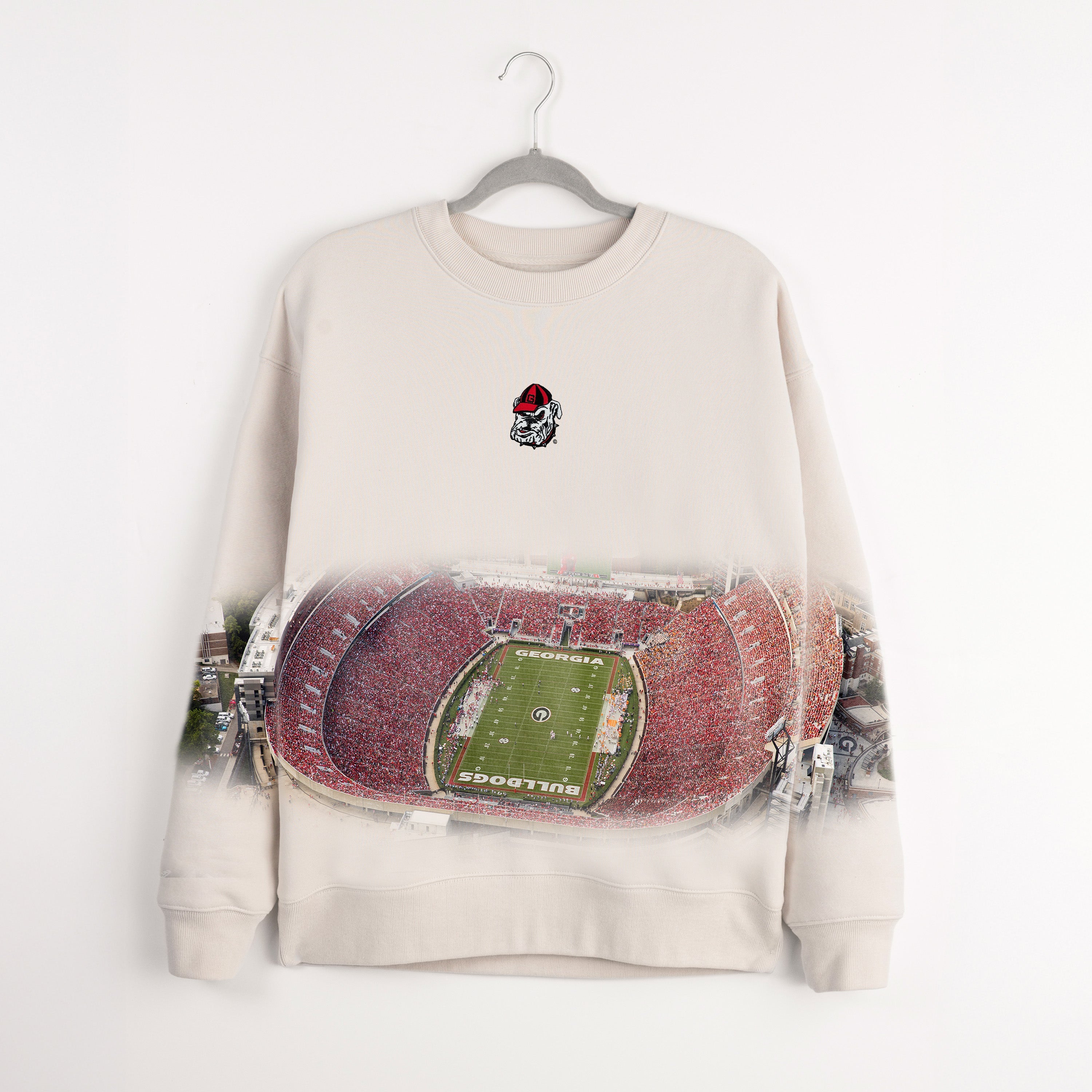 GEORGIA BULLDOGS POWER MOVE PREMIUM DROP SHOULDER PULLOVER