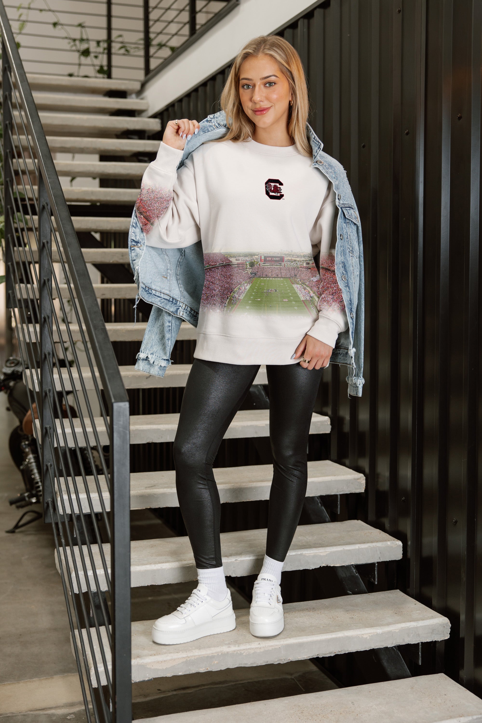 SOUTH CAROLINA GAMECOCKS POWER MOVE PREMIUM DROP SHOULDER PULLOVER