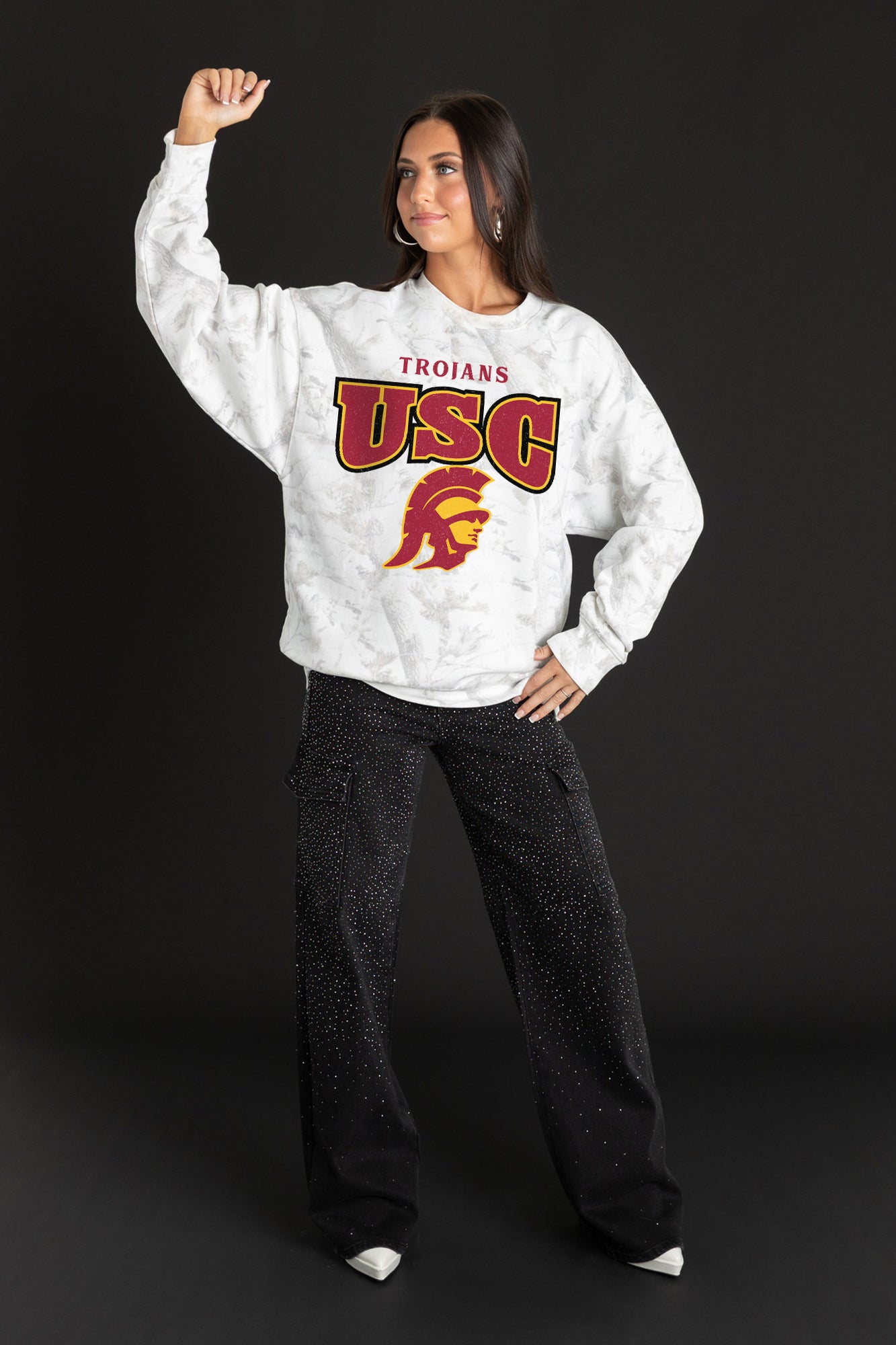 USC TROJANS RALLY READY PREMIUM DROP SHOULDER PULLOVER