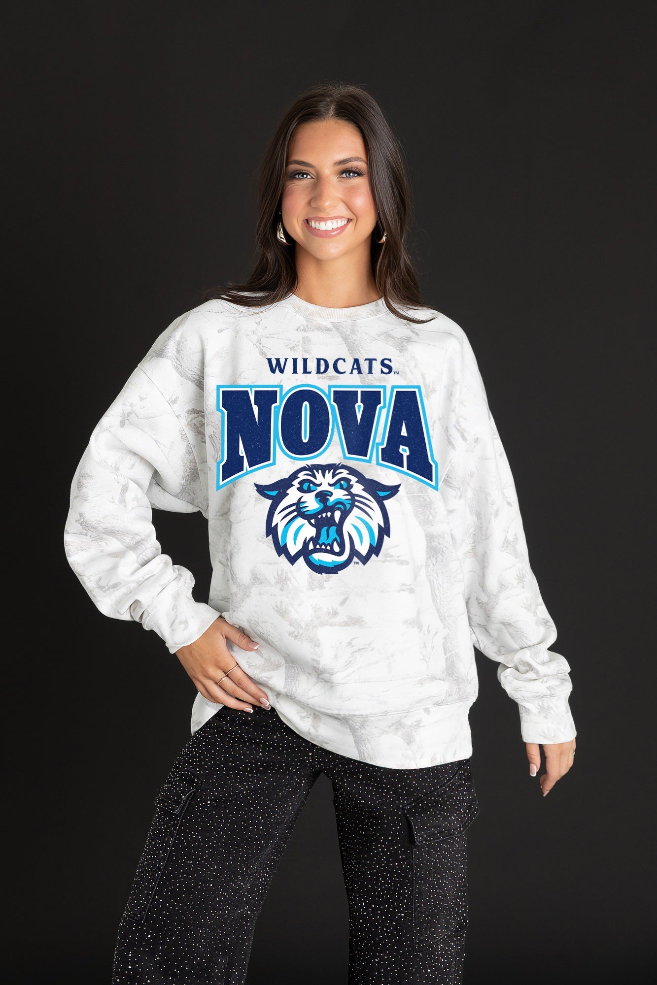 VILLANOVA WILDCATS RALLY READY PREMIUM DROP SHOULDER PULLOVER