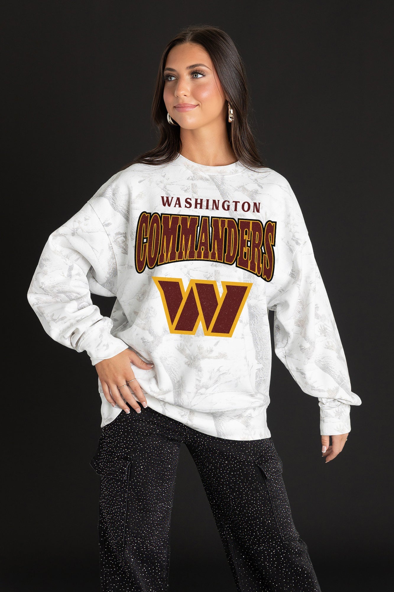 WASHINGTON COMMANDERS RALLY READY PREMIUM DROP SHOULDER PULLOVER