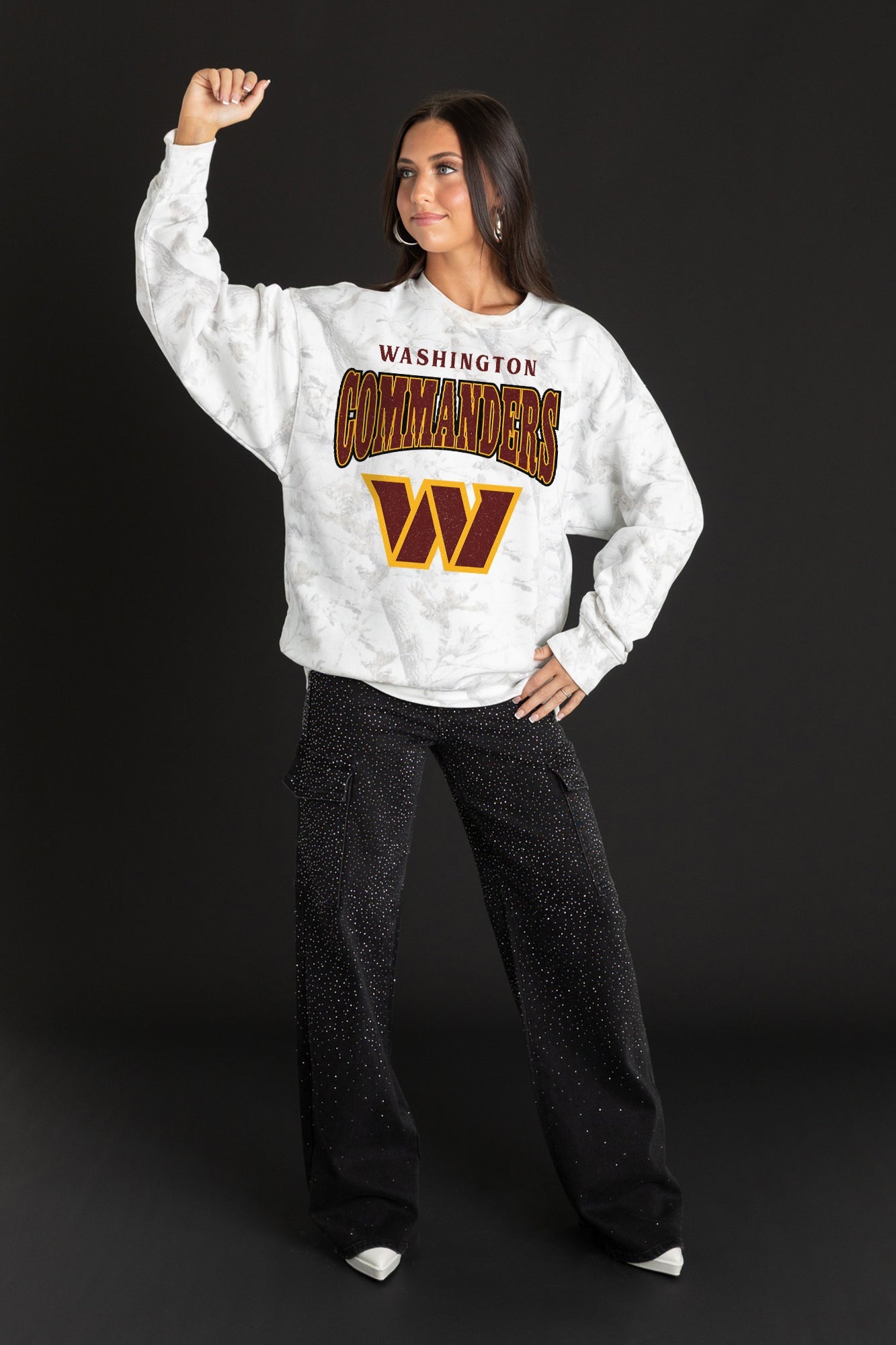 WASHINGTON COMMANDERS RALLY READY PREMIUM DROP SHOULDER PULLOVER
