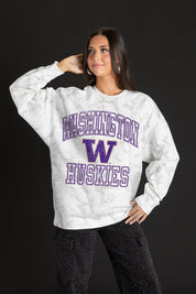 WASHINGTON HUSKIES WHITEOUT PREMIUM DROP SHOULDER PULLOVER