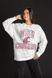WASHINGTON STATE COUGARS WHITEOUT PREMIUM DROP SHOULDER PULLOVER