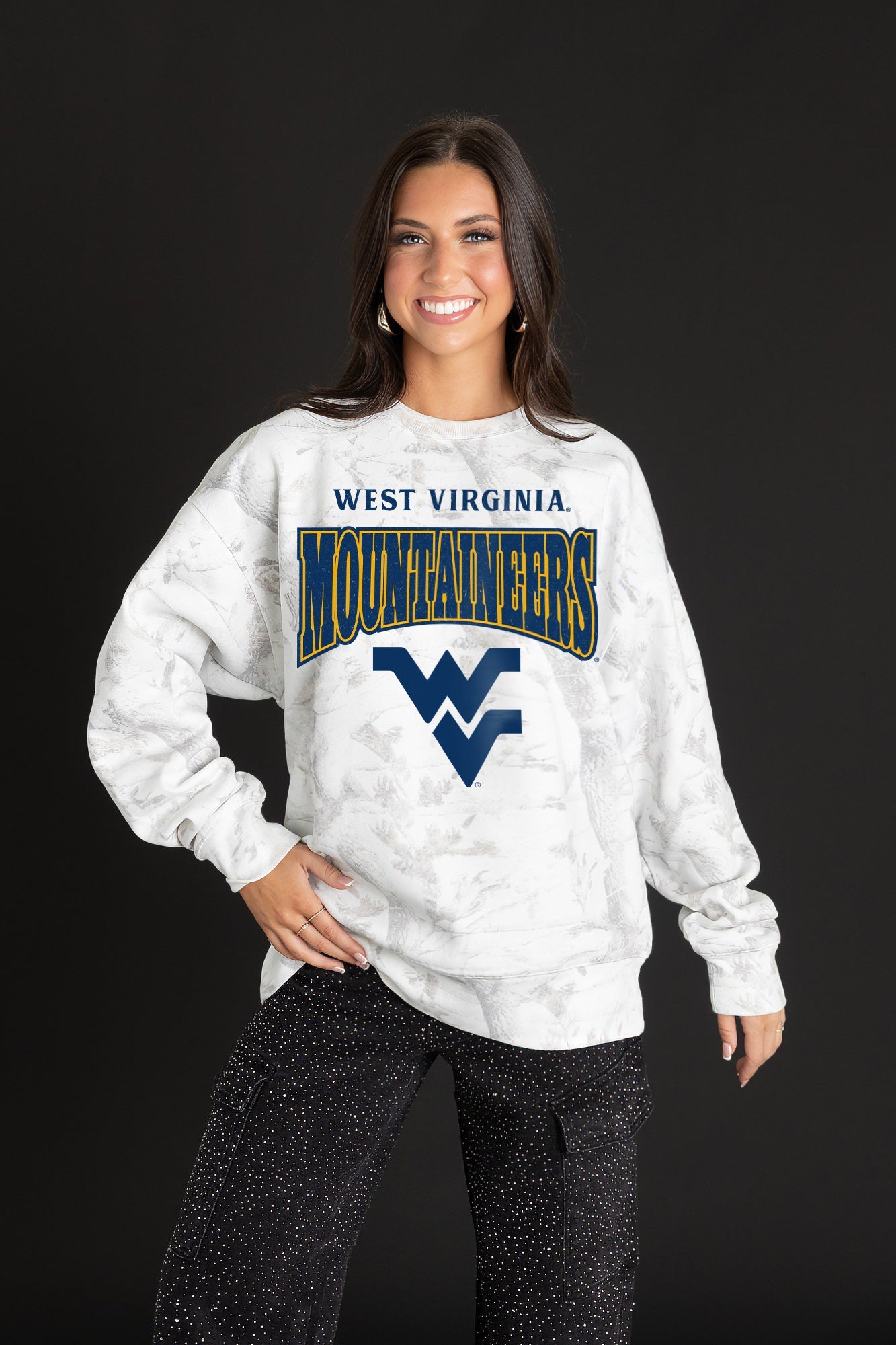 WEST VIRGINIA MOUNTAINEERS RALLY READY PREMIUM DROP SHOULDER PULLOVER