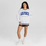 AIR FORCE FALCONS EASY ENERGY CREW FLEECE RINGER SWEATSHIRT