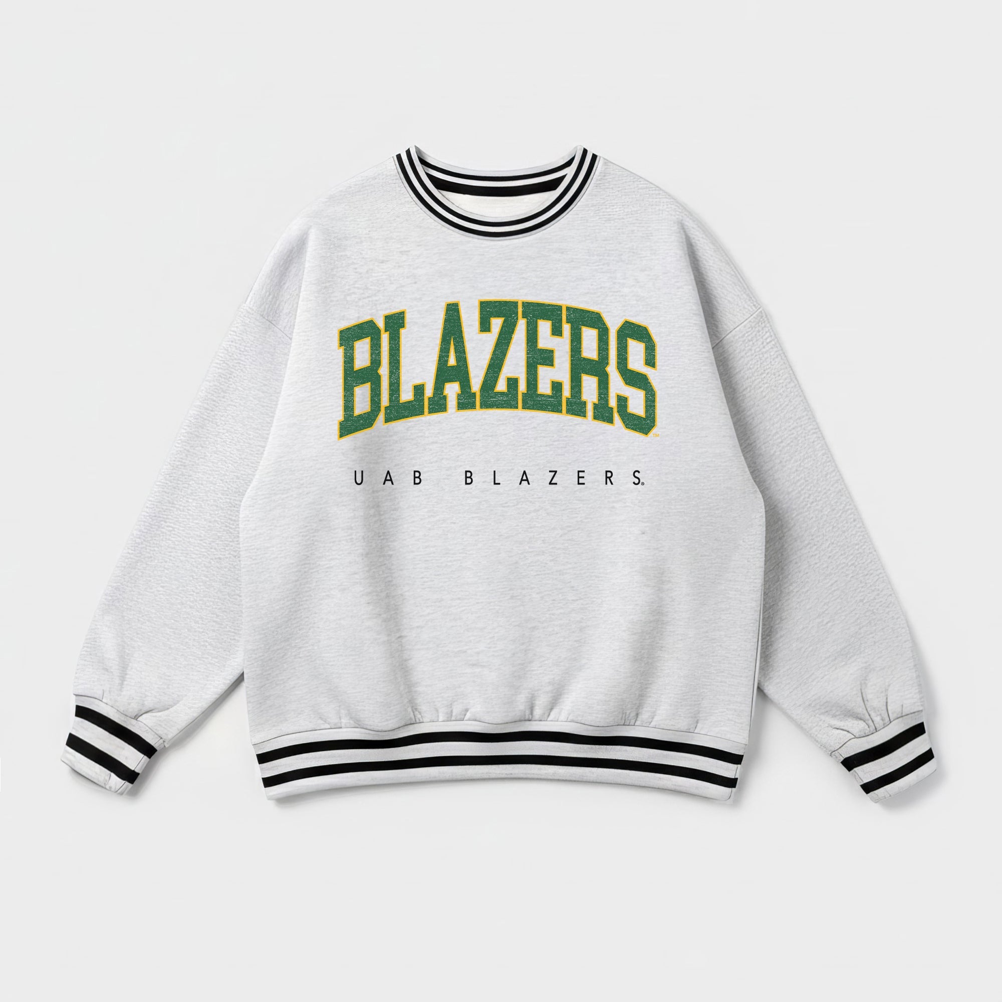 ALABAMA AT BIRMINGHAM BLAZERS EASY ENERGY CREW FLEECE RINGER SWEATSHIRT