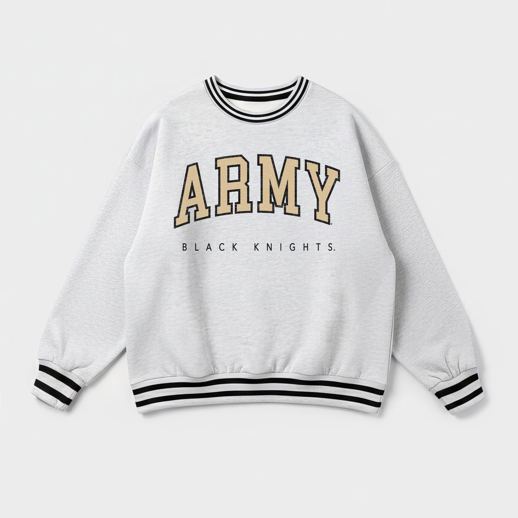 ARMY BLACK KNIGHTS EASY ENERGY CREW FLEECE RINGER SWEATSHIRT