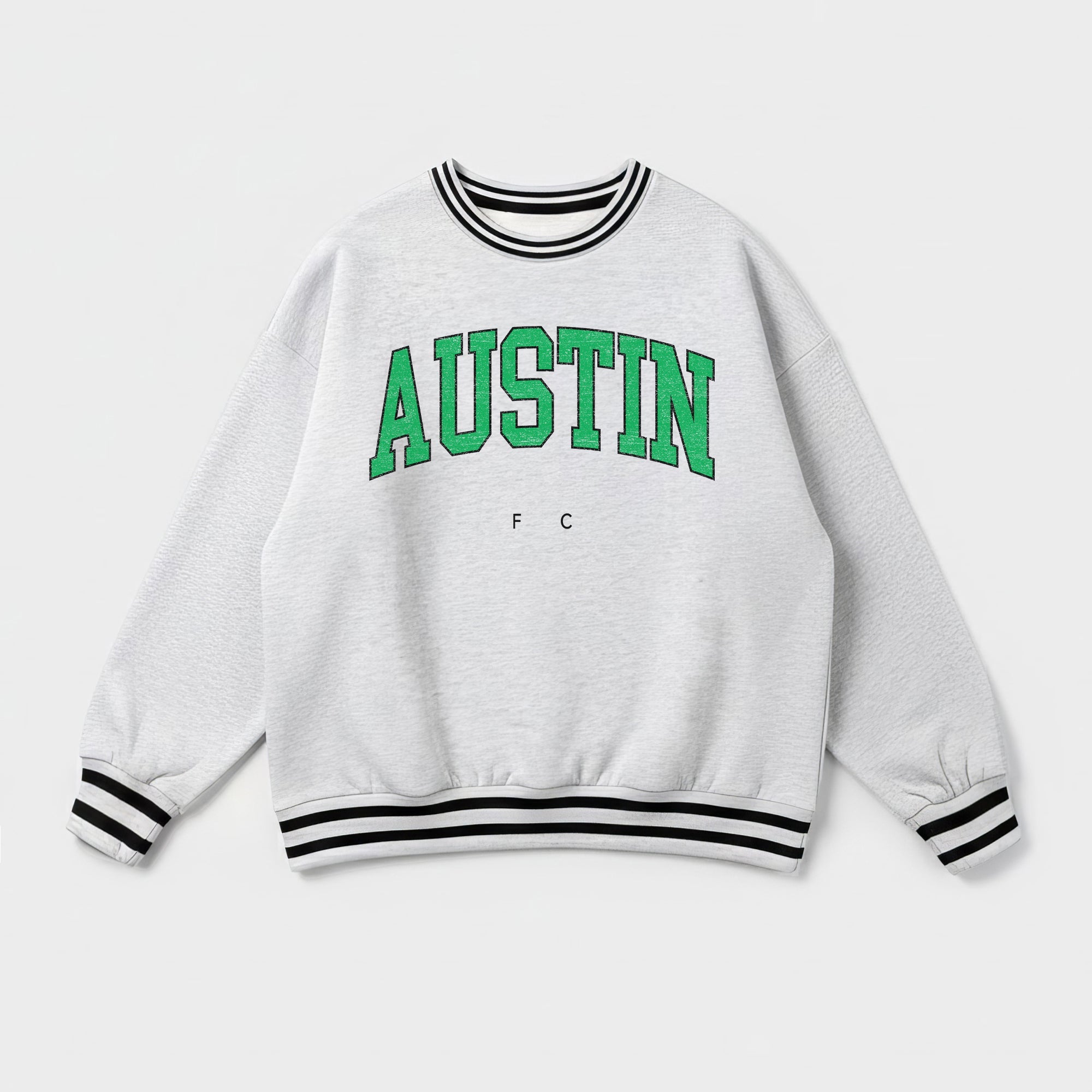 AUSTIN FC EASY ENERGY CREW FLEECE RINGER SWEATSHIRT