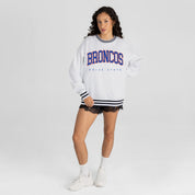 BOISE STATE BRONCOS EASY ENERGY CREW FLEECE RINGER SWEATSHIRT