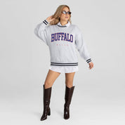 BUFFALO BILLS EASY ENERGY CREW FLEECE RINGER SWEATSHIRT