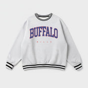 BUFFALO BILLS EASY ENERGY CREW FLEECE RINGER SWEATSHIRT