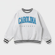 CAROLINA PANTHERS EASY ENERGY CREW FLEECE RINGER SWEATSHIRT