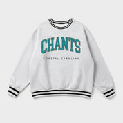COASTAL CAROLINA CHANTICLEERS EASY ENERGY CREW FLEECE RINGER SWEATSHIRT