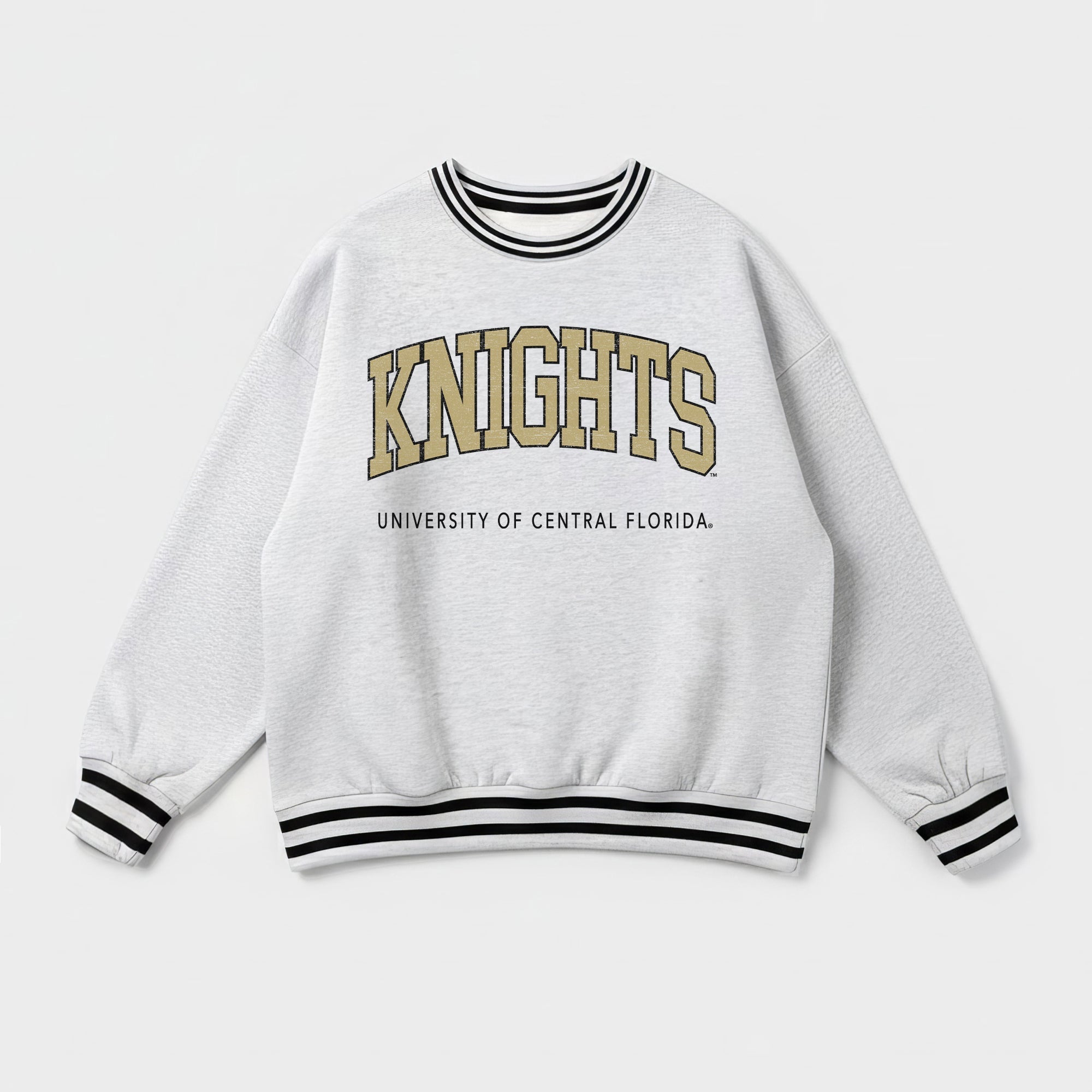 CENTRAL FLORIDA KNIGHTS EASY ENERGY CREW FLEECE RINGER SWEATSHIRT