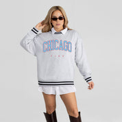 CHICAGO FIRE FC EASY ENERGY CREW FLEECE RINGER SWEATSHIRT