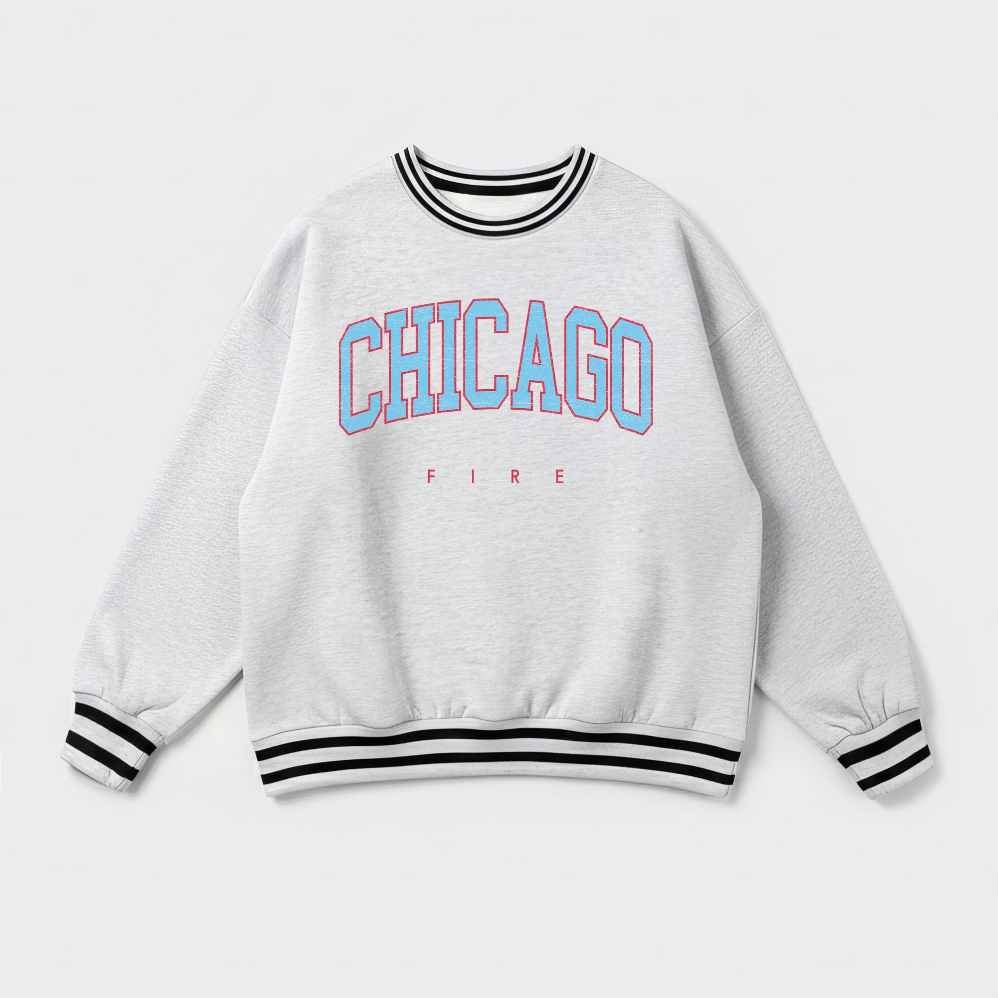 CHICAGO FIRE FC EASY ENERGY CREW FLEECE RINGER SWEATSHIRT