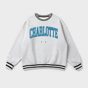 CHARLOTTE FC EASY ENERGY CREW FLEECE RINGER SWEATSHIRT