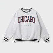 CHICAGO BEARS EASY ENERGY CREW FLEECE RINGER SWEATSHIRT