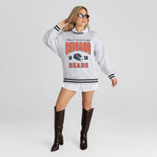 CHICAGO BEARS COOL VIBES CREW FLEECE RINGER SWEATSHIRT