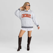 CINCINNATI BENGALS EASY ENERGY CREW FLEECE RINGER SWEATSHIRT