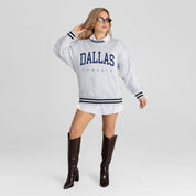 DALLAS COWBOYS EASY ENERGY CREW FLEECE RINGER SWEATSHIRT