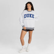 DUKE BLUE DEVILS EASY ENERGY CREW FLEECE RINGER SWEATSHIRT