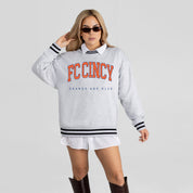 FC CINCINNATI EASY ENERGY CREW FLEECE RINGER SWEATSHIRT