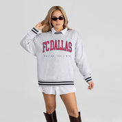 FC DALLAS EASY ENERGY CREW FLEECE RINGER SWEATSHIRT