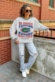 FLORIDA GATORS FADE ROUTE CREW FLEECE RINGER SWEATSHIRT