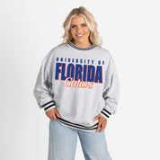 FLORIDA GATORS SHOWDOWN CREW FLEECE RINGER SWEATSHIRT