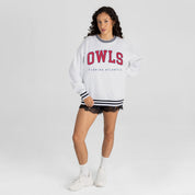 FLORIDA ATLANTIC OWLS EASY ENERGY CREW FLEECE RINGER SWEATSHIRT