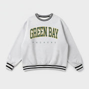 GREEN BAY PACKERS EASY ENERGY CREW FLEECE RINGER SWEATSHIRT