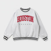 HOUSTON COUGARS EASY ENERGY CREW FLEECE RINGER SWEATSHIRT