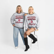 INDIANA HOOSIERS CHAMPION MODE CREW FLEECE RINGER SWEATSHIRT