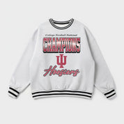 INDIANA HOOSIERS CHAMPION MODE CREW FLEECE RINGER SWEATSHIRT