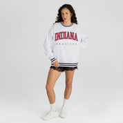 INDIANA HOOSIERS EASY ENERGY CREW FLEECE RINGER SWEATSHIRT