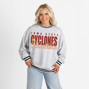 IOWA STATE CYCLONES SHOWDOWN CREW FLEECE RINGER SWEATSHIRT