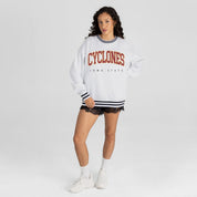 IOWA STATE CYCLONES EASY ENERGY CREW FLEECE RINGER SWEATSHIRT